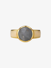 Load image into Gallery viewer, Enamel Circle Diamond Slice Ring