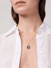 Load image into Gallery viewer, The rose pendant, blue cracked sapphire