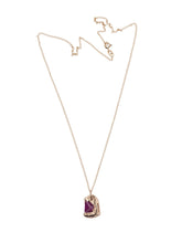 Load image into Gallery viewer, The rose pendant, pink cracked sapphire