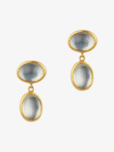 Load image into Gallery viewer, Small Mango Moonstone Amphora Earrings

