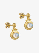 Load image into Gallery viewer, Moonstone Small Bell Earrings
