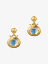 Load image into Gallery viewer, Moonstone Small Bell Earrings
