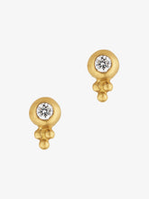 Load image into Gallery viewer, Small Diamond Lentil-Shaped Bulla Earring - Single
