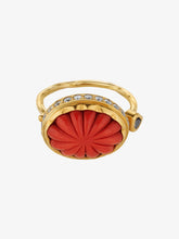 Load image into Gallery viewer, Coral cocktail ring

