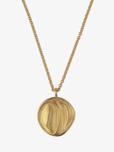 Load image into Gallery viewer, Carved Pendant with chain handcrafted in gold
