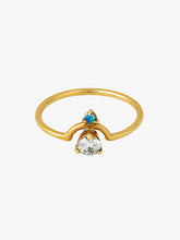 Load image into Gallery viewer, Small Nestled Opal &amp; Diamond ring
