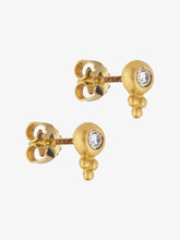 Load image into Gallery viewer, Small Diamond Lentil-Shaped Bulla Earring - Single
