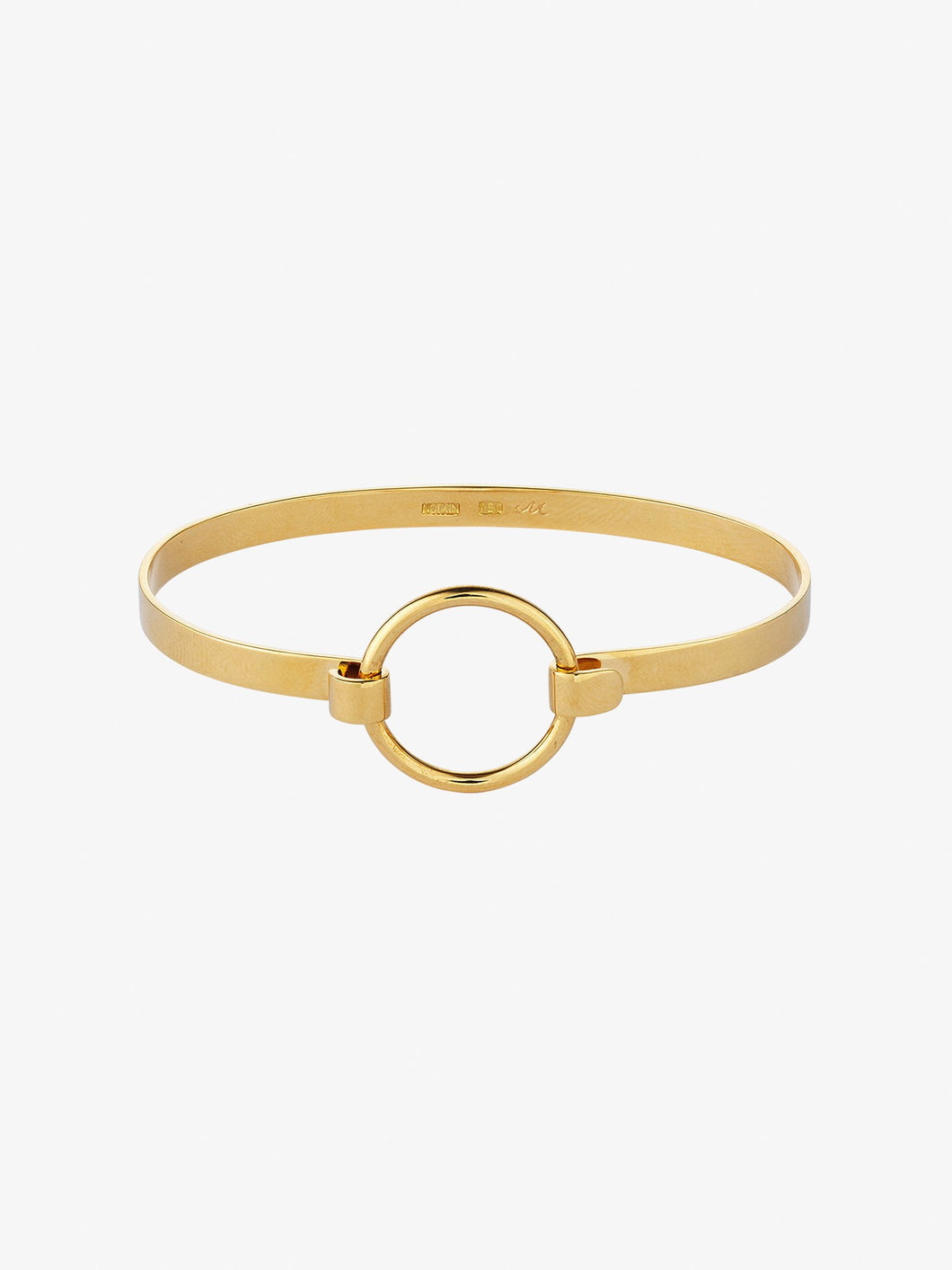 Bracelet with Single Buckle handcrafted in gold