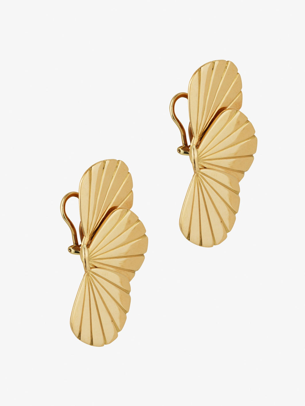 Darling clip-on earrings handcrafted in gold