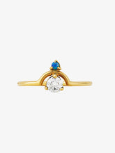 Load image into Gallery viewer, Small Nestled Opal &amp; Diamond ring
