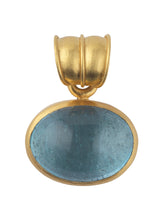 Load image into Gallery viewer, Aquamarine Oval Pendant
