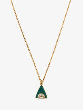 Load image into Gallery viewer, Triangle Enamel Diamond Necklace
