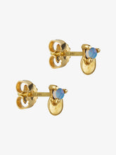 Load image into Gallery viewer, Small Opal Disc Studs

