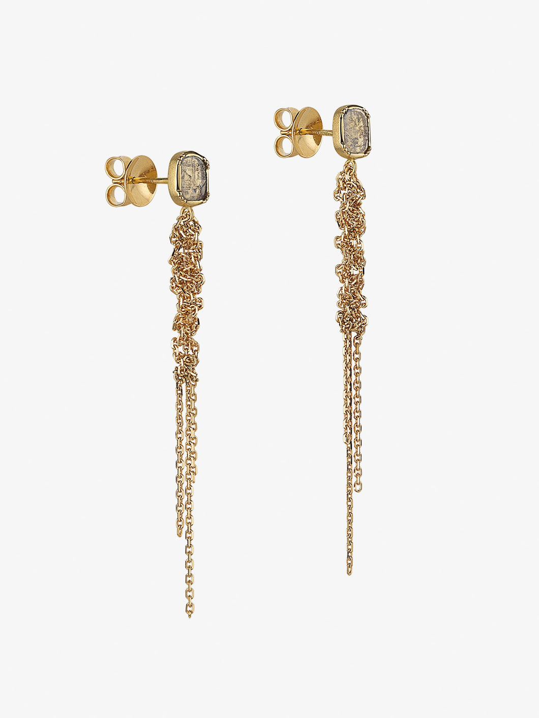 Diamond Waterfall Stud Earrings