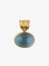 Load image into Gallery viewer, Aquamarine Oval Pendant

