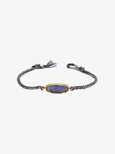 Load image into Gallery viewer, Icicle Tanzanite Silk Silver Bracelet
