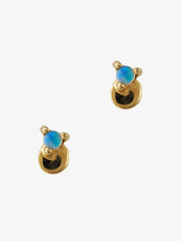 Load image into Gallery viewer, Small Opal Disc Studs
