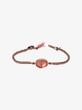 Load image into Gallery viewer, Orbit Pink Tourmaline Silk Silver Bracelet
