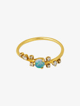 Load image into Gallery viewer, Organic Crossover Opal &amp; Diamond ring
