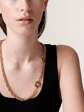 Load image into Gallery viewer, Chanel Byzantine medal chain necklace yes
