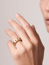 Load image into Gallery viewer, L'amore Deco Moon Ring, Three
