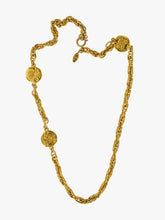 Load image into Gallery viewer, Chanel Byzantine medal chain necklace yes
